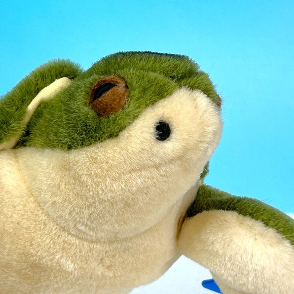 Vintage SeaWorld Conservation Education Sea Turtle 8" Plush Stuffed Animal Toy - Picture 9 of 9